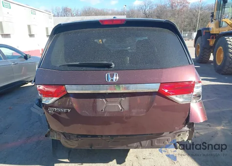 2014 Honda Odyssey Ex-L from USA, damaged, VIN 5FNRL5H65EB073197